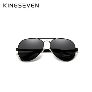 نظارات شمسية KINGSEVEN الرجالية – تصميم كلاسيكي من الألمنيوم مع عدسات بولاريزد للرجال والنساء